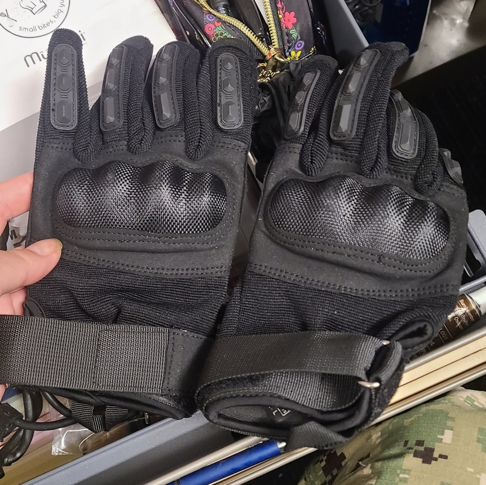 Black Tactical Gloves Kumgim motorcycle gloves